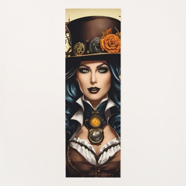 Tapis De Yoga Halloween dans le style steampunk (Devant)
