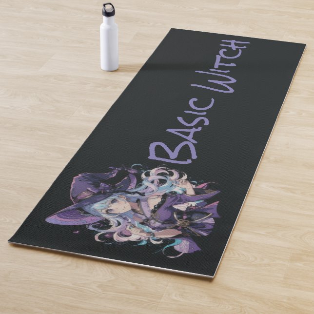 Tapis De Yoga Halloween/Sorcière/violet  (En situation)