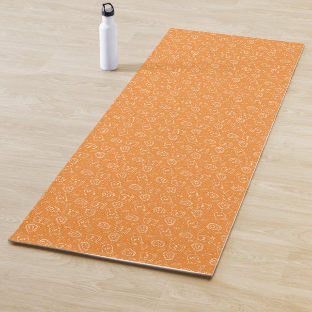 Tapis De Yoga Halloween Tombstones Ditzy Motif | Yoga Mat (En situation)