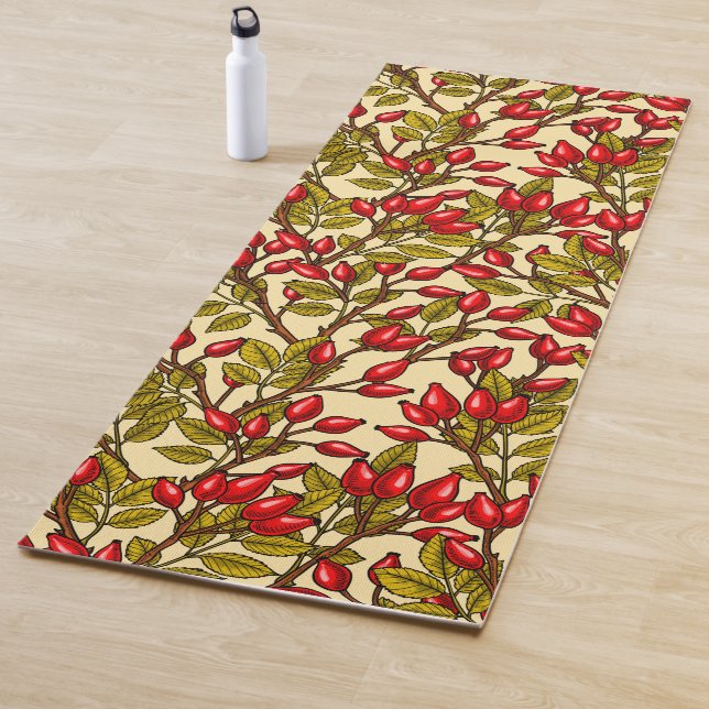 Tapis De Yoga hanches roses, rouge, vert, jaune (En situation)