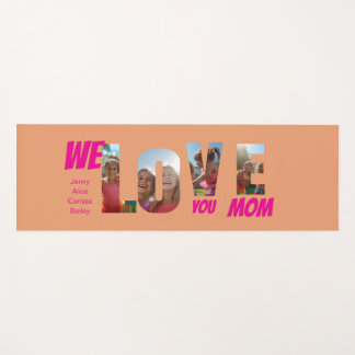 Tapis De Yoga Happy Colorful Personalized Photo Art