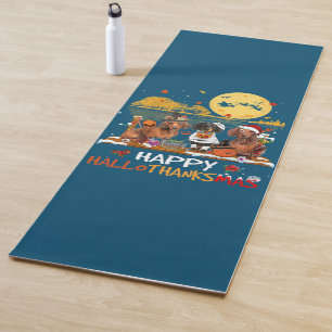 Tapis De Yoga Happy Hallothanksmas Halloween Thanksgiv