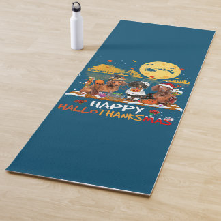 Tapis De Yoga Happy Hallothanksmas Halloween Thanksgiv