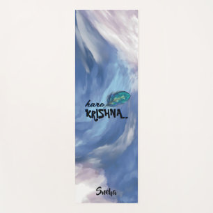 Tapis De Yoga "Hare Krishna" Peacock Méditation et
