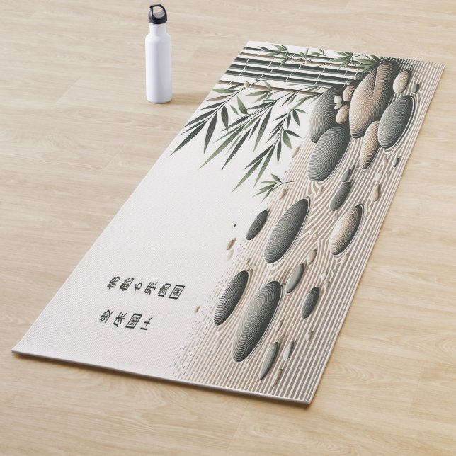 Tapis De Yoga Harmonie Zen Bambou & Pierre (En situation)