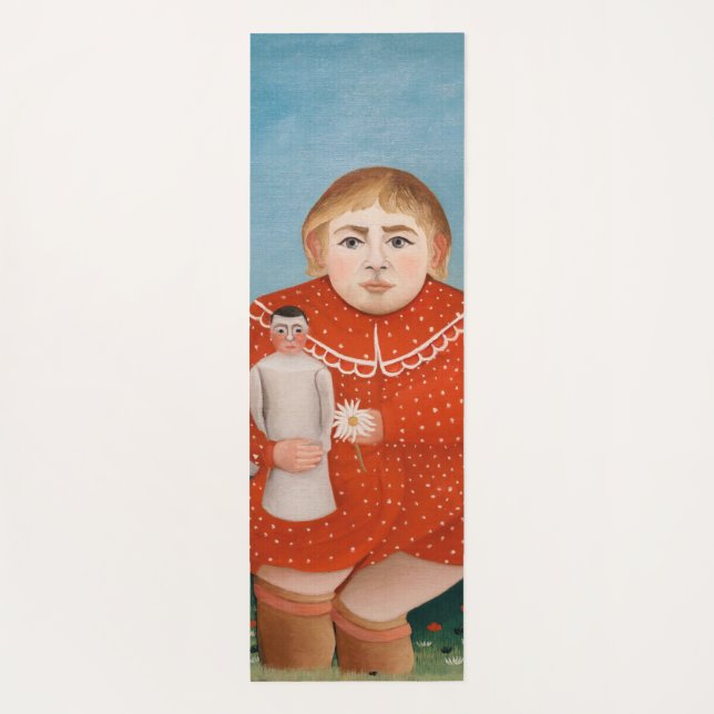 Tapis De Yoga Henri Rousseau - Enfant avec poupée (Dos)
