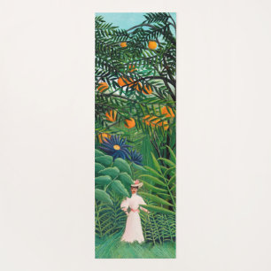 Tapis De Yoga Henri Rousseau - Femme marchant dans une forêt exo