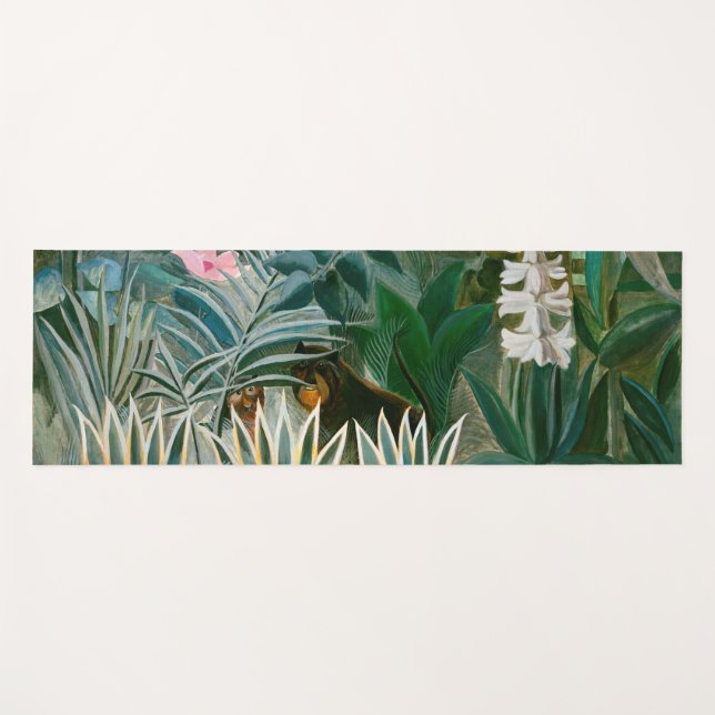 Tapis De Yoga Henri Rousseau - La jungle équatoriale (Devant (Horizontal))