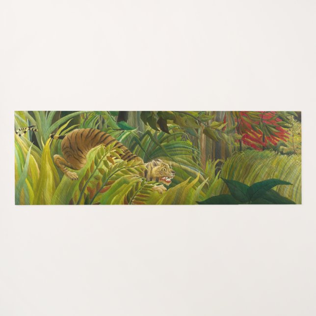 Tapis De Yoga Henri Rousseau - Surpris ! (Dos (Horizontal))