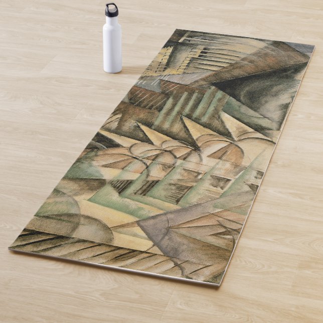 Tapis De Yoga Heure de pointe, New York par Max Weber, Cubisme V (En situation)