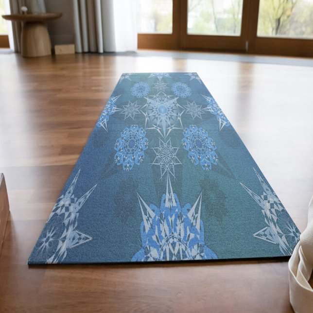 Tapis De Yoga Hexa triangles yantra pétales inscription (Créateur téléchargé)