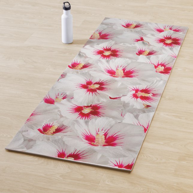 Tapis De Yoga Hibiscus (En situation)