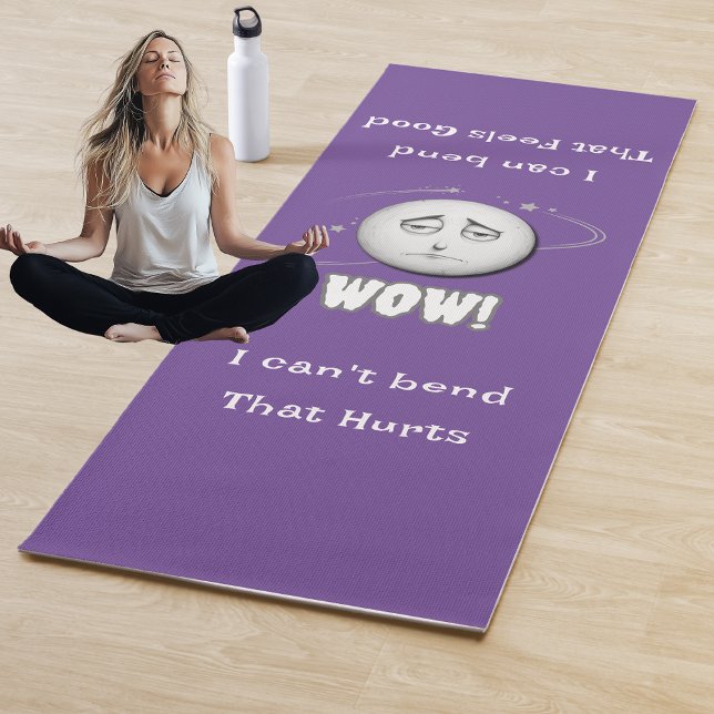 Tapis de Yoga Humoristique WOW Moonface (Créateur téléchargé)