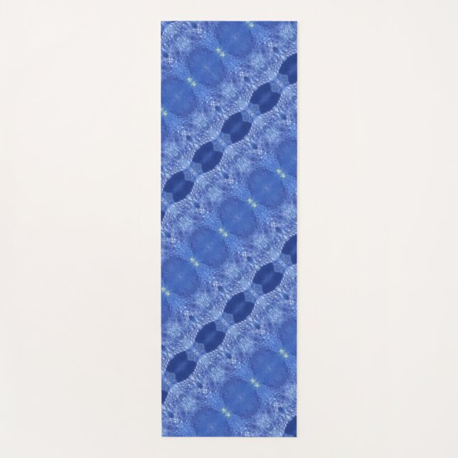 Tapis De Yoga Hy Blue Ikat 7 (Devant)