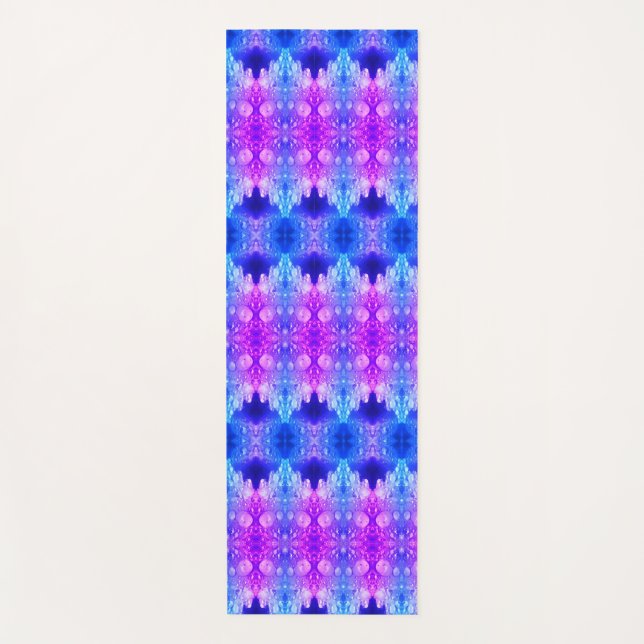 Tapis De Yoga Hy Blue Ikat 8 Miami (Devant)