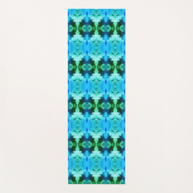 Tapis De Yoga Hy Blue Ikat Zen (Devant)