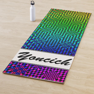 Tapis De Yoga Illusion À damiers par Kenneth Yoncich