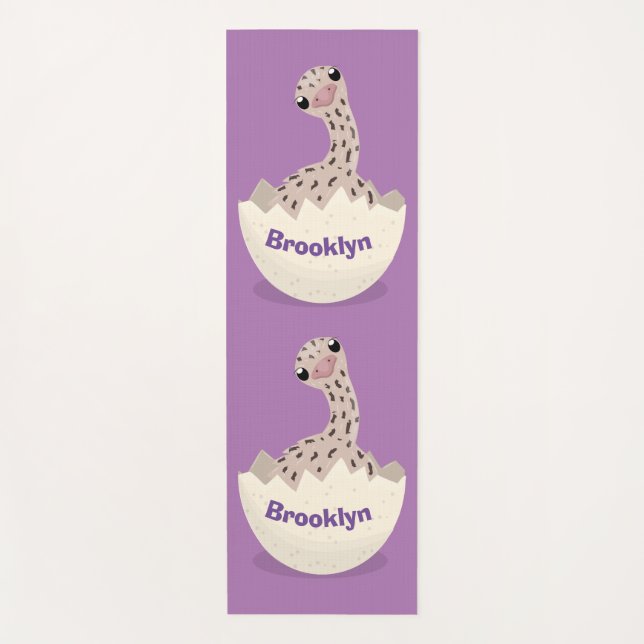 Tapis De Yoga Illustration d'autruche pour bébé à couver mignon (Devant)