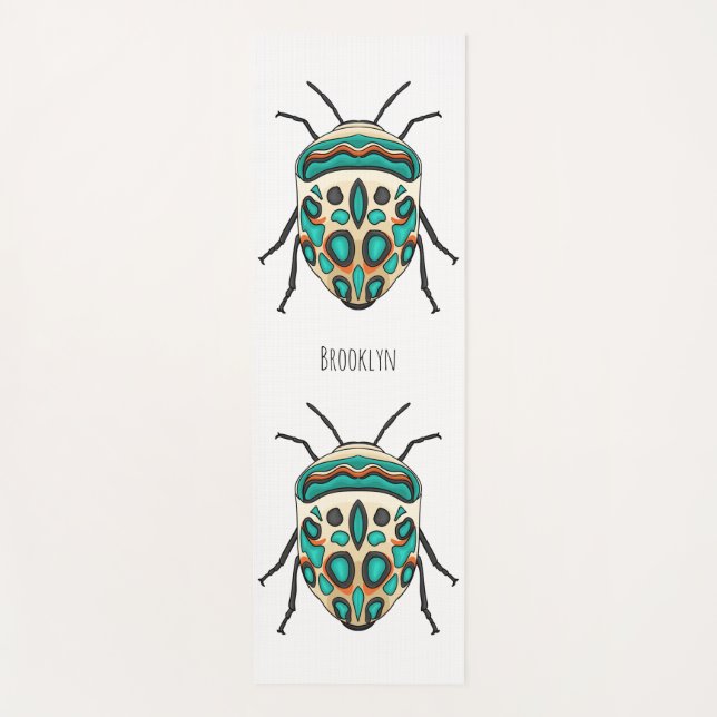 Tapis De Yoga Illustration de bug Picasso (Devant)