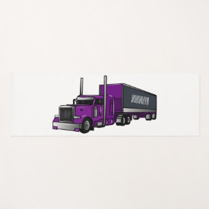 Tapis De Yoga Illustration de camion semi-remorque
