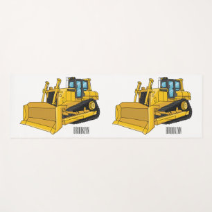 Tapis De Yoga Illustration de dessin animé Bulldozer