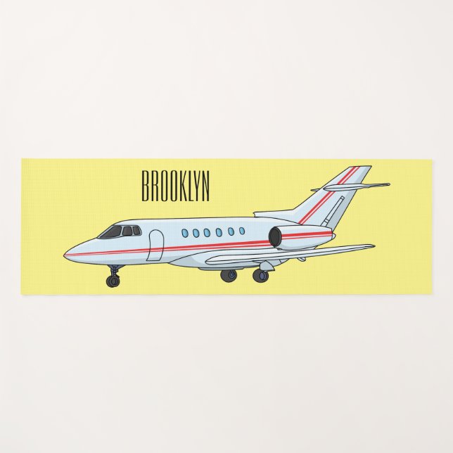 Tapis De Yoga Illustration de jet privé (Devant (Horizontal))