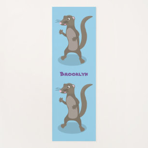 Tapis De Yoga Illustration de mignonne mangouste
