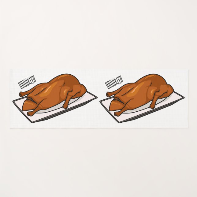 Tapis De Yoga Illustration de Peking duck (Devant (Horizontal))