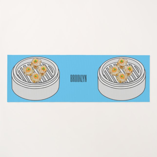 Tapis De Yoga Illustration de Shumai dim sum (Devant (Horizontal))