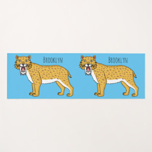 Tapis De Yoga Illustration de tigre à dents de sabre