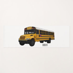 Tapis De Yoga Illustration d'un autobus scolaire