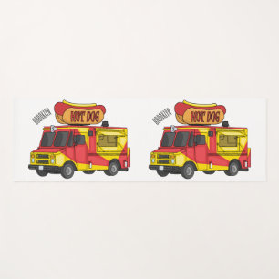 Tapis De Yoga Illustration d'un camion de nourriture pour chien 