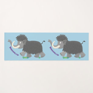 Tapis De Yoga Illustration d'un mammouth laineux mou