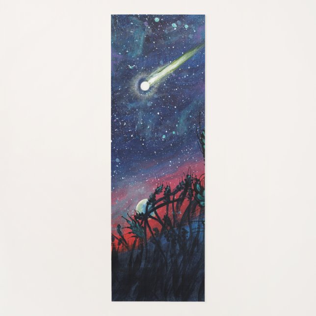 Tapis De Yoga Illustration d'une étoile de tir (Devant)