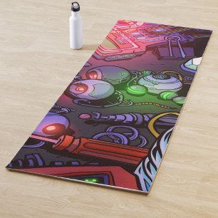 Tapis De Yoga Illustration Graffiti