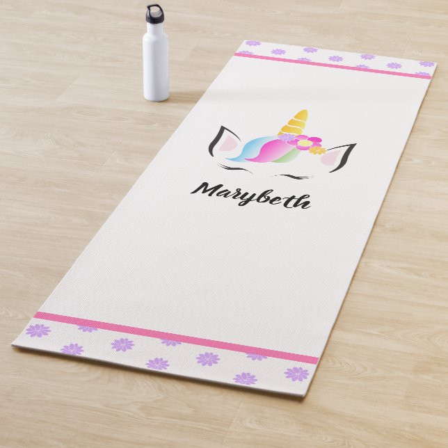 Tapis De Yoga Illustration Magic Unicorn personnalisée (En situation)