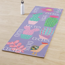 Illustrations de cactus modernes sur fond violet