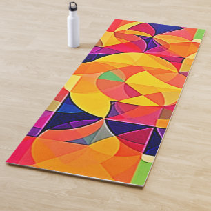 Tapis De Yoga Image Abstraite de symétrie dynamique