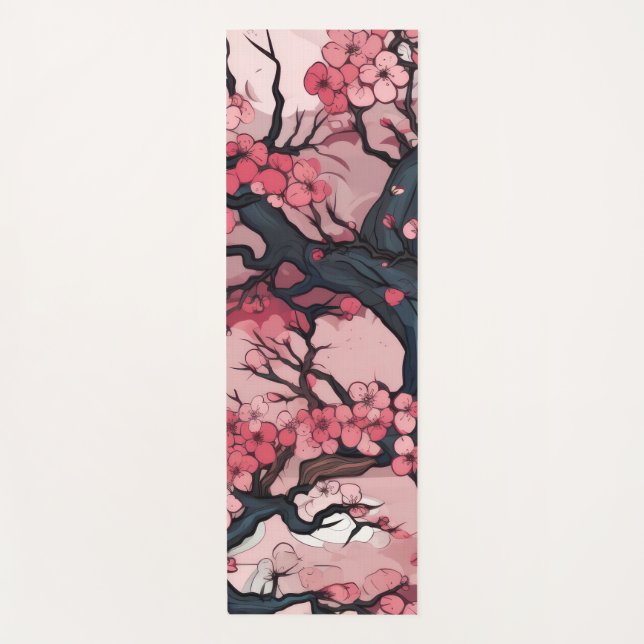 Tapis De Yoga Imaginaire Cherry Blossom Dreamscape (Devant)