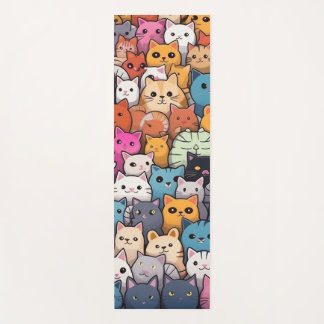 Tapis De Yoga Imaginaire Feline : Cute Anime Cats Galore