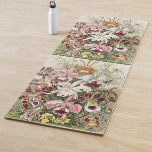 Tapis De Yoga Impression botanique vintage d'orchidée par Ernst