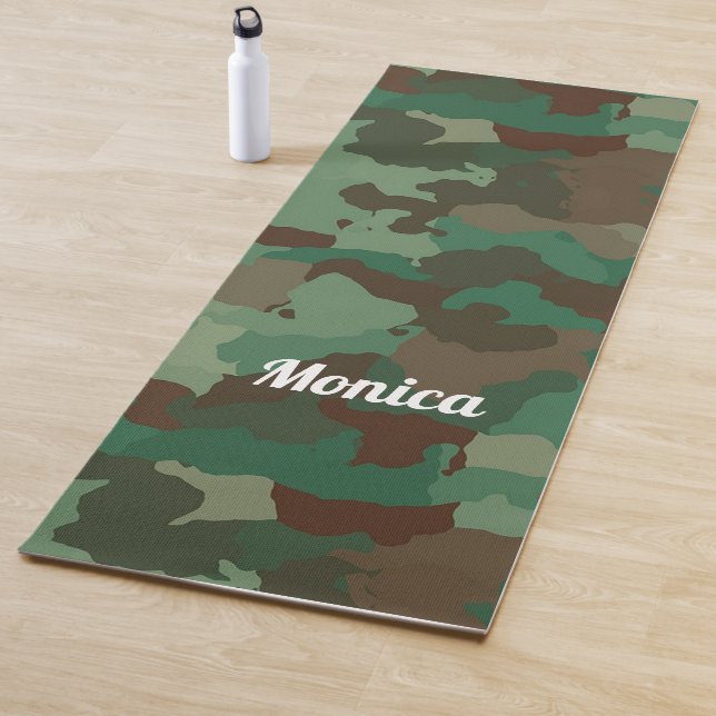 Tapis De Yoga Impression de caméra verte Cool (En situation)