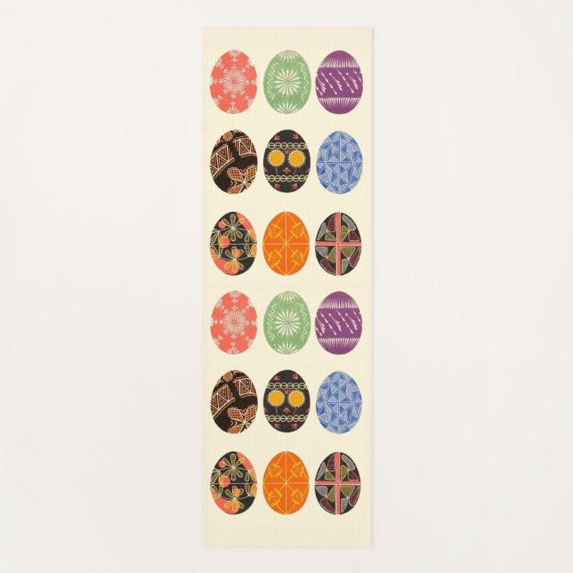 Tapis De Yoga Impression des blocs abstraits (Devant)