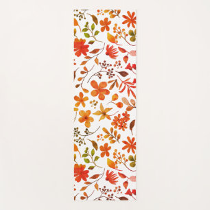 Tapis De Yoga Impression florale aquarelle