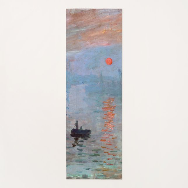 Tapis De Yoga Impression, lever du soleil, Claude Monet (Devant)