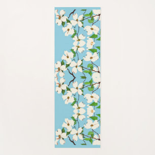 Tapis De Yoga imprimé de fleurs de bois