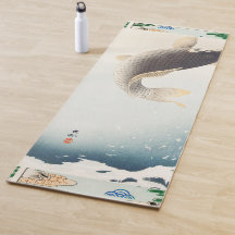 IMPRIMER JAPONAISE DE POISSON VOLANT YOGA MAT