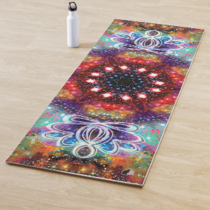 Tapis De Yoga Incandescence Zen Lotus Star Kaleid
