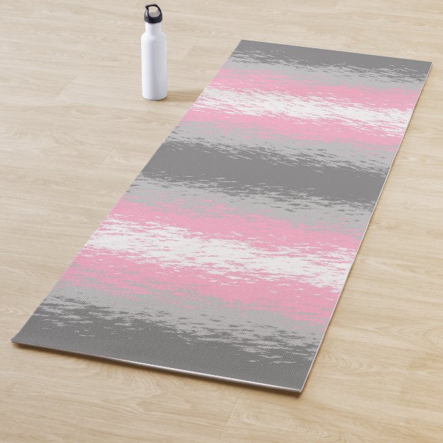 Tapis De Yoga Indicateur Abstrait de la Fierté de démigirl (En situation)