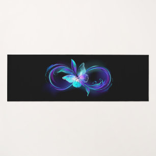 Tapis De Yoga Infinité brillante avec papillon magique